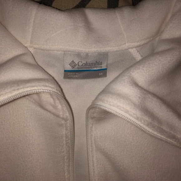 NWT Columbia fleece quarter zip - white - Picture 4 of 4